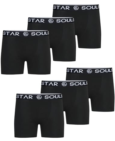 Soulstar Herren Boxershorts 3er Pack Basic Unterhosen