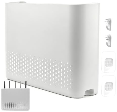 NVGFTG Router Box 30×22×6 cm Verstecken Wandbox Kunststoff Router Schrank