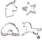 EinhornLiebe Keks Ausstecher Einhorn, Stern, Regenbogen, Einhornkopf Fondant Backform 4-er Set Edelstahl