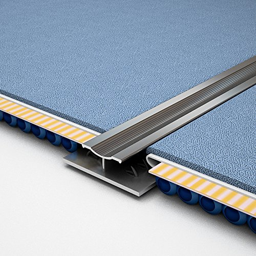 Royale® Double Edge Strip - Aluminium Metal Doorbar, Plate, Carpet Joining Strip - Silver Finish