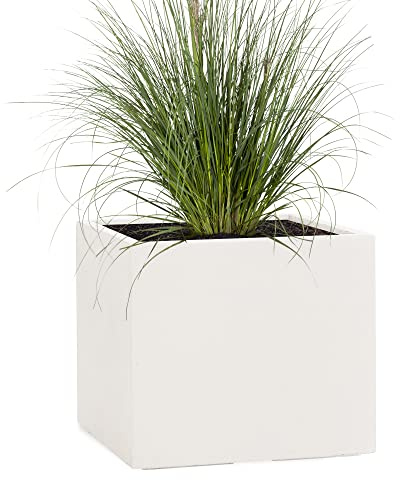 Pflanzwerk® Pflanzkübel Cube XXL Sand 53x65x65cm *Frostbeständiger Blumenkübel* *UV-Schutz* *Qualitätsware*