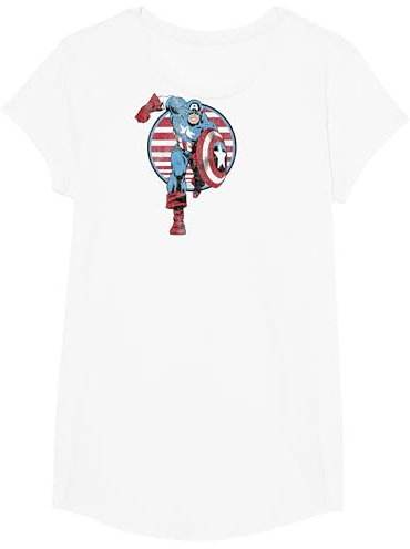 Marvel Captain America Charge Graphic T-Shirt T-Shirt