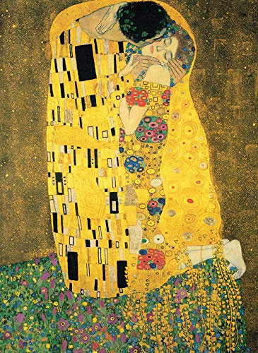 The Kiss by Gustav Klimt Poster, laminiert, 45,7 x 61 cm, klassischer Kunstdruck