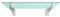 BuyLando Shop - [Modell - Milchglas] - Glasvordach - VSG Glas - inkl. Edelstahlhalter - Variationen (S-Form - Halter, 180x90cm)