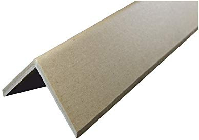 Rothschenk Kantenschutzwinkel, 10 Stück, Pappe, 100x100x8 mm, Länge 800 mm | Kantenschoner zum Schutz von druckempfindlichen Waren oder Verpackungen