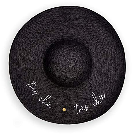 Katie Loxton Tres Chic Strohhut für Damen, Einheitsgröße, Schwarz