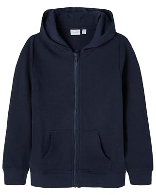 NAME IT Jungen NKMNESWEAT Card W Hood UNB NOOS Hoodie-Jacke, Dark Sapphire, 104
