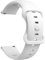 Weayege Silikon Uhrenarmband,Schnellverschluss,Armband 20mm 22mm (20mm, White)