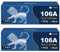 ColorKing 106A W1106A Toner Kompatible für HP 106 A W1106A Tonerkartuschen für HP 107w 107a 107r Toner MFP 135a 135w 135r Laser MFP 135wg 137fwg 137fnw (2 Schwarz mit Chip)