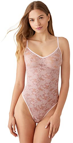 b.tempt'd Damen Shadow Scene Shapewear Bodysuit, Blush Pink, L