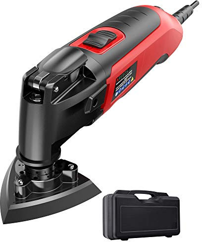 Arebos Multifunktionswerkzeug 300W / Leerlaufdrehzahl 15.000-22.000 U/min/Multifunktionstool mit 24-teiligem Zubehör-Set/inkl. Transportkoffer
