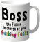 Wanky Candles Boss Mug - Funny Swear-Filled Office Cup - Rude Work Banter for Chaos Managers CMUG148
