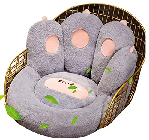 2 Stück Katzenpfoten-Kissen – Lazy Sofa Stuhl Kissen | Lazy Kissen für Gamer Stuhl, gemütlicher Boden niedlicher Sitz Kawaii für Mädchen Arbeiterin Kot-au