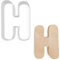 Letter H Cookie Cutter - 3 Sizes