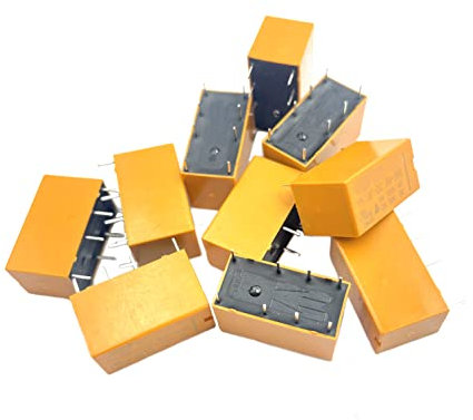 10 Stück PCB Mount Power Relay Coil DPDT DC 8 Pins 5V Micro Relay PCB Relais