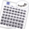 LZM Faux Cils Individuel Cils C Curl 8-14mm Cateye Faux Cils Naturel Doux Cils Diy À La Maison Réutilisable Cils Individuels False Eyelashes Individual Lashes (wishes)
