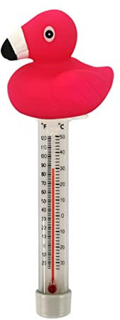 Schwimmende Pool Thermometer, Pool Thermometer Flamingo Fish, Duck Poolthermometer Wasserthermometer Schwimmend Wassertemperatur Thermometer Pool Mit Dünnem Seil Für Pool, Badewanne, Spa, Aquarien