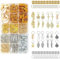 220 Stück Schmuck Haarspiralen Clips, Dreadlocks Haar Accessoire Set, Eine Vielzahl von Modestilen Zubehör für Haargeflechte Haarschlauch Perlen zum Frauen Männer Zöpfe Dekoration mit Aufbewahrungsbox