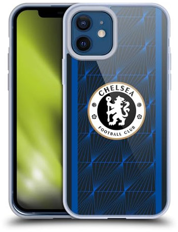 Head Case Designs Officially Licensed Chelsea Football Club Away 2023/24 Kit Soft Gel Case Compatible With Apple iPhone 12 / iPhone 12 Pro