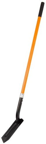 Dikuyeel Trench Shovel for Digging, 4-Inch Trench Shovel, Heavy Duty Trenching Shovel with Fiberglass Handle, 56 Inches