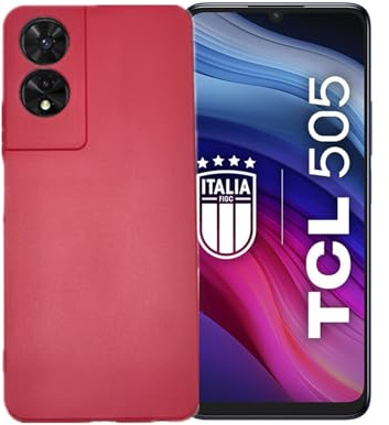 KEJI Custodia per TCL 505 in TPU, Morbido Slim Anti Scivolo Protezione Posteriore Antiurto (Fucsia)