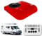 SXHEYUY Aire Acondicionado frío para camión de Verano, Aire Acondicionado con refrigeración 12V 24V camión Autocaravana, Caravana, Aire Acondicionado De Estacionamiento Eléctrico,Rojo,12v