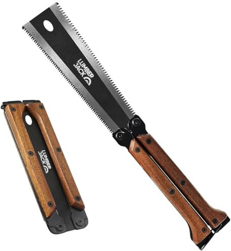 LUMBER JACK Japanese Pull Saw Small Handsaw 150mm Flush Cut Sawing for Hardwood and Softwood Woodworking Tools