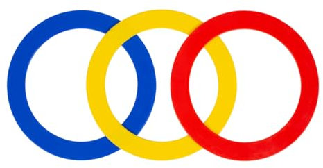 ATC Handels GmbH Jonglierringe Color 3 Stück, leichte Jonglierreifen, Jonglierhoops für Kinder und Anfänger für die Hand-Augen-Koordination und motorischen Fähigkeiten