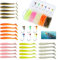 Fishing Lures, with Heads Hooks Set 36 Pcs Easy Catching Bait for Family, All-Conditions Gear for Bass Trout Walleye, Crappie Fishing Jigs
