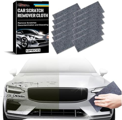 Nano Sparkle Tuch Auto Kratzer Original, 12 Stück Nano Sparkle Tuch Effizient, Nanosparkle Tuchs für Reparatur von Leichten Kratzfarben, Lackpflege