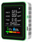 Kocusu Air Quality Monitor Indoor, 6 in 1 CO2 Monitor with LCD Display,CO2 Detector Sensor,Carbon Dioxide Detector with HCHO,TVOC,PM2.5,Temperature,Humidity for Home,Office,Car(White)