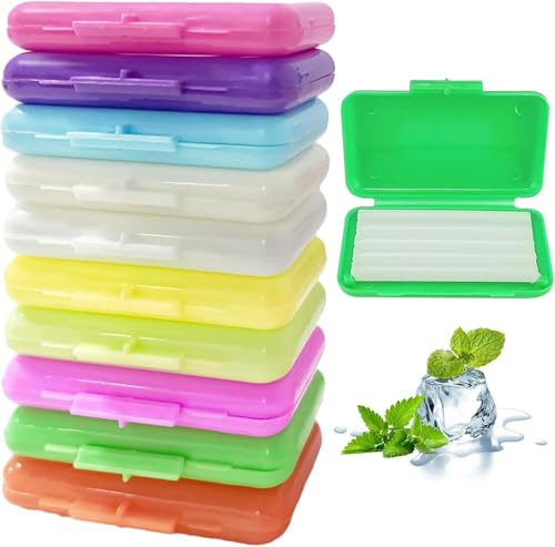 10 Boxes Multicolor Dental Wax for Braces – Orthodontic Wax for Bracket Protection – Soft, Odorless & Easy to Apply