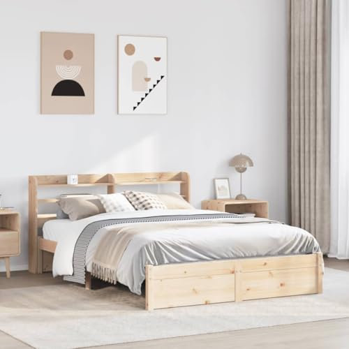 WSJHUHK Home-Betten & Zubehör, Betten & Bettgestell, Bettgestell mit Kopfteil ohne Matratze 140x190 cm