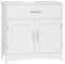 EUGAD Armario de Baño, Mueble Bajo Lavabo, Armario Baño Blanco con Cajones, Estante Ajustable, Mueble para Lavabo de Pie, MDF, 60x30x60 cm