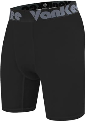 VanKee Mallas Cortas Hombre Secado rápido y Transpirable compresión Polainas Cortas diseño de Malla Pantas Gym para Gym Cycling Running