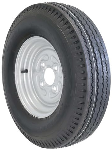 The Drive | Komplettrad 5.00-10 79N TL M+S für kleine Pkw-Anhänger | Felge 3,50x10 ET0 / ML60 – Lochkreis 4x100 | Tragkraft 437kg – max. 140 km/h | mit Felge