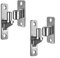 Lot de 2 charnières de portail en acier inoxydable 304 femelle/mâle, capacité de charge de 272,2 kg, pour portails de clôture, portails de ferme, portes de grange