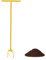 Griffe de jardin avec manche de 99 cm - Scarificateur de jardin et désherbeur réglable en hauteur - Pince de désherbage manuelle pour parterres de fleurs, mauvaises herbes - Terre dure