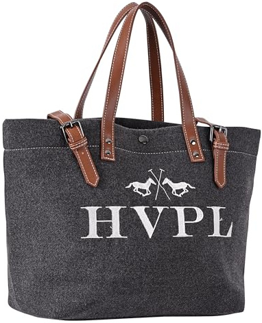 HV Polo Tasche HVPClarisse Cloud grau mit Ledergriffen : | Farbe: grau , Größe: