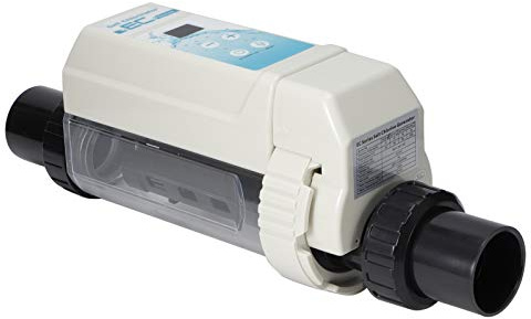 Fdit Générateur de Chlore au Sel pour Piscine 8 G/h, Chlorinateur Automatique avec Alarme de Niveau de Sel et Protection Contre Les Surchauffes, pour Piscine, Spa et Bassin à