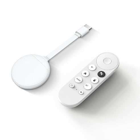 New TV Stick mit GG TV 4K Media Streamer, 4K UHD / 60Hz Ausgang, GG Voice Assistant Built-In, Dual-Band Wi-Fi 5, HDMI-Anschluss, Atmos Unterstützung, Snow Orginal TV Stick Box