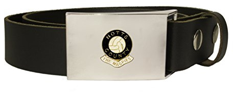 Notts County football club leather snap fit belt