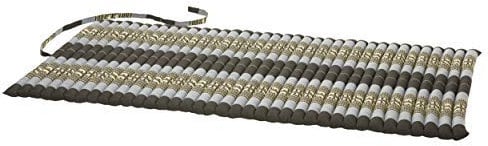 Handelsturm Rollbare Thaimatte Matratze, ca. 200 x 100 cm, Thaikissen Matte mit Füllung aus Kapok (200x100 cm, Blau mit Elefanten)