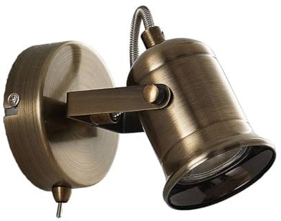 Lindby Strahler 'Anze' (Vintage, Industriell) in Gold/Messing aus Metall u.a. für Wohnzimmer & Esszimmer (1 flammig, GU10) - Deckenlampe, Deckenleuchte, Lampe, Spot, Wohnzimmerlampe