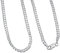 Panzerkette 925 Sterling Silber rhodiniert 3mm breit Länge wählbar 45 50 55 60 cm Silberkette anlaufgeschützt Halskette Kette Damen Herren (60)