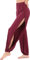 Hoerev Damen weichen Schlitz Bein Hose Harem Dance Yoga Pilates Hose,Dunkel Rot,S
