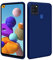 HSP Blaue Hülle kompatibel mit Samsung Galaxy A21s | Premium TPU Silikon Case | Kratzfest Stoßfest | Matte Oberfläche | Passgenaue, weiche, Ultra dünne Schutzhülle