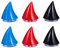 Abaodam Helmdekoration aus Horn, Teufel-Horn mit Saugnapf, Motorradhelm Horn, Motorradhelm Teufel Dekoration Zubehör