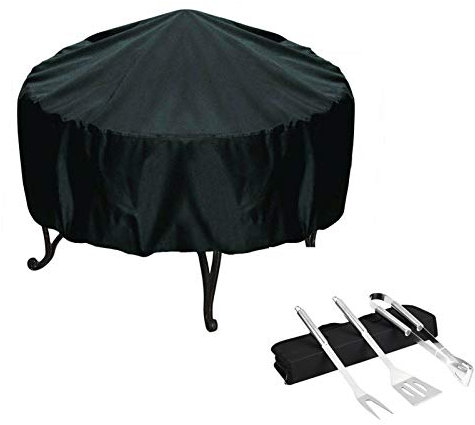 WWYL Copertura per Braciere, Copertura per Barbecue, Terrazza da Giardino Esterna in Tessuto Oxford 210D, Antipioggia, Antipolvere E Resistente Ai Raggi UV, con Attrezzi per Barbecue (128 x 71 cm)