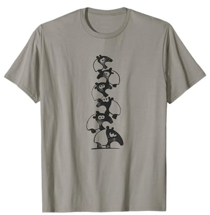 Lustiger Tapir Haufen aus süßen Cartoon Schabracken-Tapiren T-Shirt